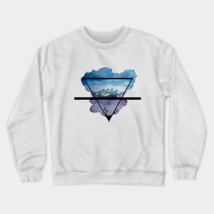 Flowers and Mountains Crewneck Sweatshirt